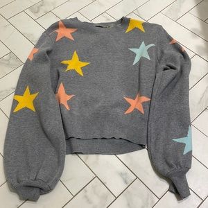 super cute star sweater